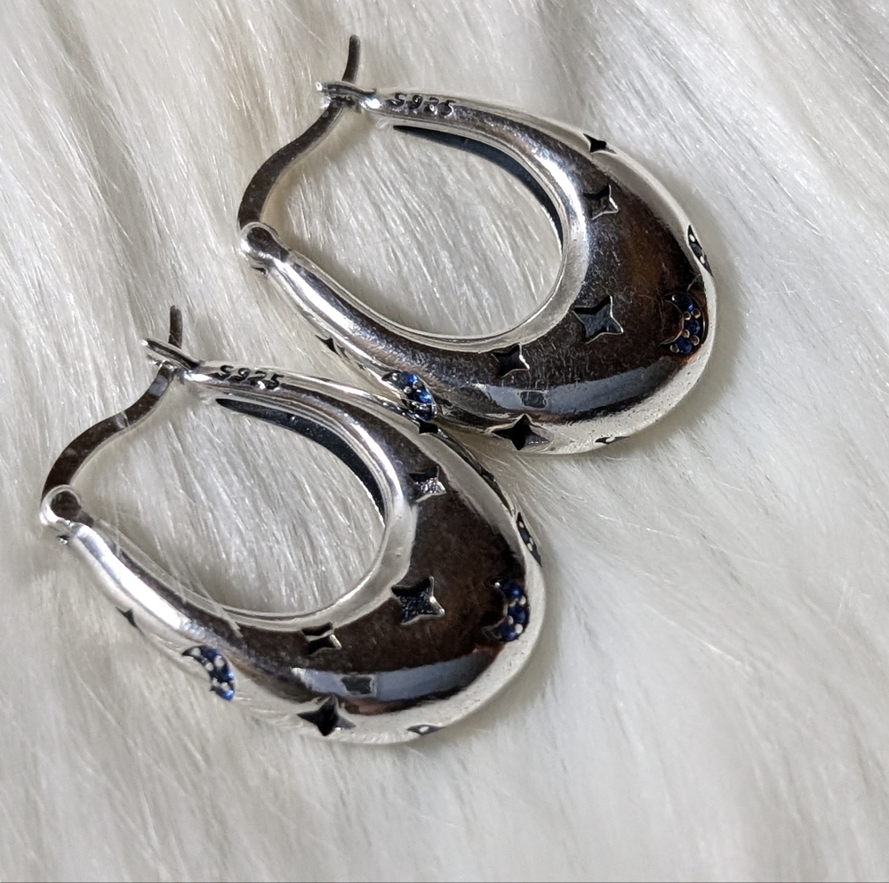 Sterling Silver with Stars & Moons - Picture 7 of 7
